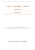 Complete GCSE German Topic Questions and Sample Answers