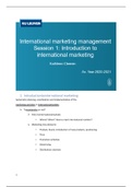 Uitgebreide samenvatting International Marketing Management 