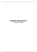 Audit & Assurance I - Colleges en boeken