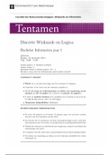 Deeltentamen 2 (2014) met uitwerkingen -  Discrete Wiskunde En Logica Discrete Mathematics and Its Applications