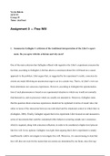 Assignment 3 for Philosophy and Psychology Year 2 - Vrije Universiteit Amsterdam