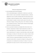 PHI 105 Topic 5 Assignment: Thinking And Language Reflection Worksheet