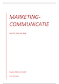 Marketingcommunicatie samenvatting 2019-2020