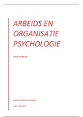 Arbeids- en organisatiepsychologie samenvatting 2019-2020