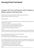 Care of Patients with Problems of the Biliary System and Pancreas Ignatavicius: Medical-Surgical Nursing, 8th Edition (Latest Update) 
