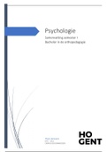 Psychologie - volledige samenvatting a.d.h.v. het boek psychologische stromingen vroeger en vandaag 