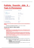 Publieke financiën/Publieke Economie- Topic 2.2: Pensioenen