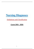 Nursing Diagnoses Definitions and Classification (Latest 2018 – 2020): The Foci of The Nursing Diagnoses in NANDA-I Taxonomy II, and their Associated Diagnoses