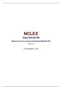  NCLEX-PN Exam 2020/2021