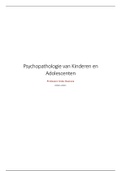 Samenvatting Psychopathologie van Kinderen en Adolescenten