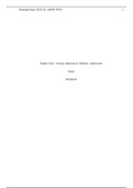Sophia Unit 1: Sexual Addiction in Children/ Adolescents