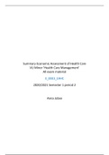 SUMMARY Economic Assessment of Health Care -> Minor Health Care Management VU ->  ALL EXAM MATERIAL E_EBE3_EAHC