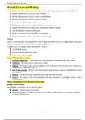 BIO 1030 - Wound Closure and Healing Study Guide