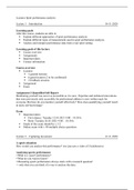 Lecture notes Sport Performance Analysis (BWMIN03)