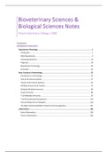 Bioveterinary Sciences & Biological Sciences Notes - Integrated Physiology I