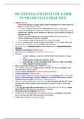 NR 224 FINAL EXAM STUDY GUIDE FUNDAMENTALS PRACTICE latest revision