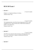 BUSI 303 Exam 1 (2 Versions), Exam 2, BUSI 303 INTERNATIONAL BUSINESS, Verified Correct Answers, liberty university