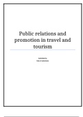 Public Relations and Promotion in Travel and Tourism