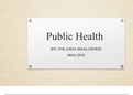 HS 499 Bachelors Capstone Unit 8 Assignment Public Health