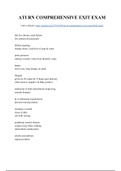 ATI Comprehensive Exit Final Exam &lpar;Latest Solutions by a Verified Tutor&comma; 2020&rpar;