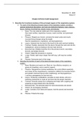 Chapter 22 - Respiratory System Lecture Assignment