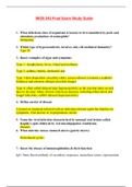 Chamberlain College of Nursing BIOS 242 Final Exam Guide, Review Questions (Version 2) / BIOS242 Final Exam Guide, Review Questions (Newest -2020): Microbiology