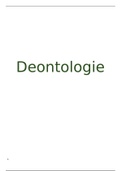 Samenvatting  Deontologie