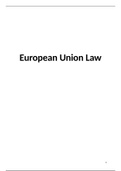 Summary of European law (clear structure)