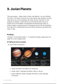 9. Jovian Planets