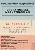 Stenden Groningen verslag 3e jaar operationeel marketingplan fictief product NIMA A instituut marketing management