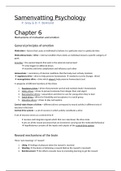 Psychology Ch.6, Ch.8 & Ch.10 t/m 15