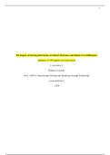 NURS 6051 Impact of Nursing Informatics on Patient Outcomes and Patient Care Efficiencies Essay