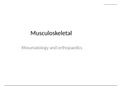 MSK (rheum/ortho) notes - complete for finals