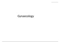 Gynaecology notes - complete for finals