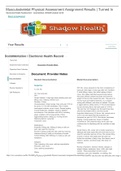 NR 509 SHADOW HEALTH Musculoskeletal Physical Assessment Assignment Results | Turned In_Documentation(Graded A+)VERIFIED