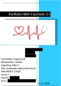 portfolio (verslag), verpleegkundig professional, periode 3.1 of 4.1, jaar 2, HBO verpleegkunde