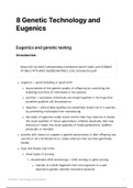 8. Genetic technology and Eugenics