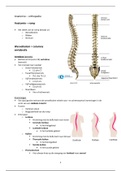 Samenvatting anatomie en fysiologie orthopedie module 4 operatieassistent