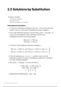 2.5 Solutions by Substitution (Bernoulli, homogeneous, linear substitution)