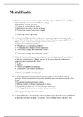 NR 222 Mental Health NCLEX QUESTIONS AND ANSWERS Best 2020 All Correct Answers Graded A
