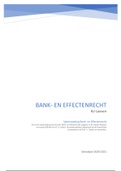 Samenvatting Bank- en effectenrecht (Master Rechten/Master ERB, Prof. V. Colaert) - 14/20 in eerste zit