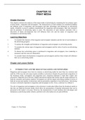 PRINT MEDIA Chapter Overview and Learning Objectives