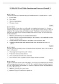NURS 6541 Week 9 Quiz Questions and Answers (Graded A)
