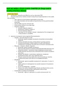 NR565 Week 6 Study Guide / NR 565 Week 6 Study Guide: Advanced Pharmacology Fundamentals (LATEST, 2020) CHAMBERLAIN COLLEGE OF NURSING