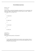 PSYC 300 Midterm Exam Week 4 QUESTIONS & ANSWERS GRADED A+