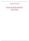 Cours de droit maritime