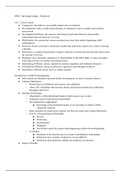 Study Guide for Abnormal Child Psychopathology