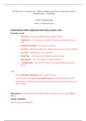 NR 283 Exam 1, 2, 3 Concept Review / NR283 Pathophysiology Exam 1 Study Guide (Latest): Pathophysiology : Chamberlain