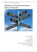 Werkproces: W7 Geeft voorlichting, advies en instructie