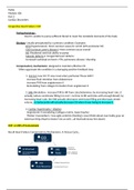 NSG 211 Patho Module 10 b study guide  notes